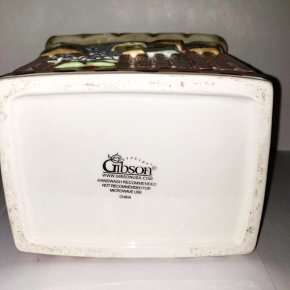 Gibson Cookie Jar Birdhouse Shabby Cottage Chic Farmhouse Country Style - Picture 11 of 12